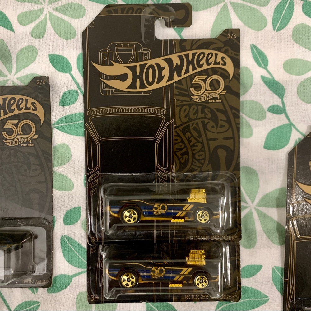 Hot Wheels 50th Anniversary Black & Gold Collection Lot of 13 - Picture 5 of 9
